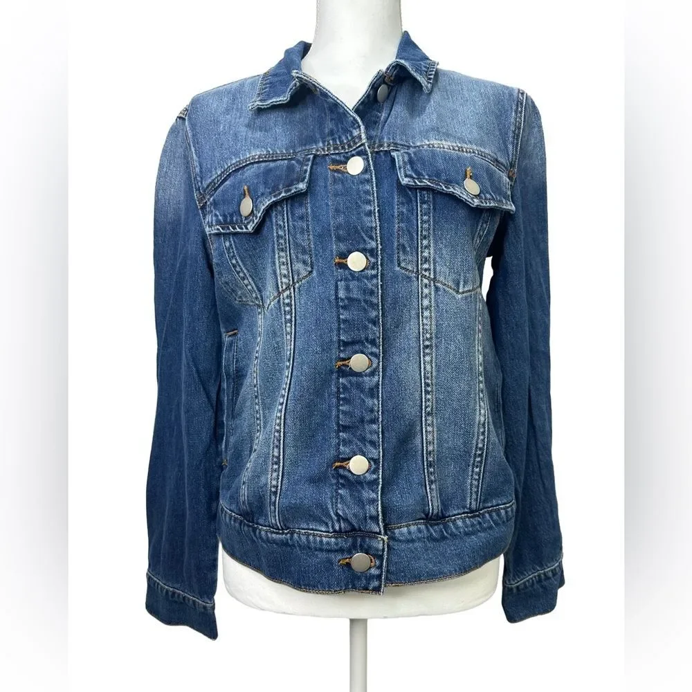 Prosperity Distressed Blue Denim Jacket Size XL - Picture 1 of 10
